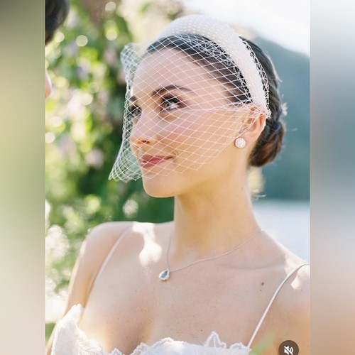 Wedding veil french netting - wedding,