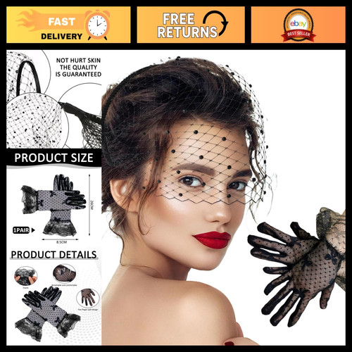 Elegant black birdcage veil - elegant,