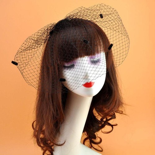 Birdcage veil headpiece - headpiece, with