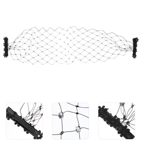 Reusable black mesh birdcage - mesh,