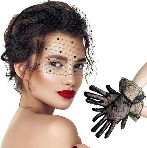 Birdcage veil black - birdcage,